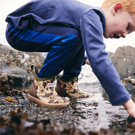 XTRATUF Little Kid's Ankle Deck Boot in Duck Camo