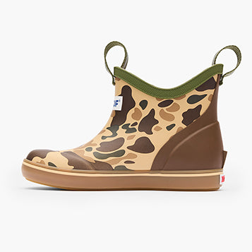 XTRATUF Little Kid's Ankle Deck Boot in Duck Camo