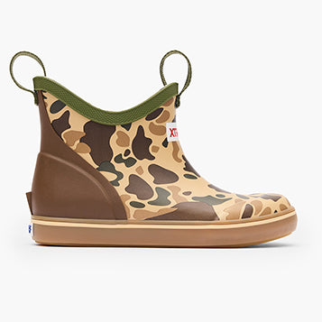 XTRATUF Little Kid's Ankle Deck Boot in Duck Camo