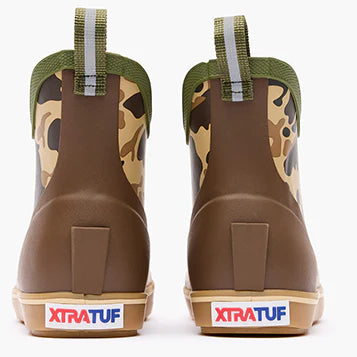 XTRATUF Big Kids Ankle Deck Boot in Duck Camo