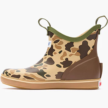 XTRATUF Big Kids Ankle Deck Boot in Duck Camo