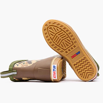 XTRATUF Big Kids Ankle Deck Boot in Duck Camo