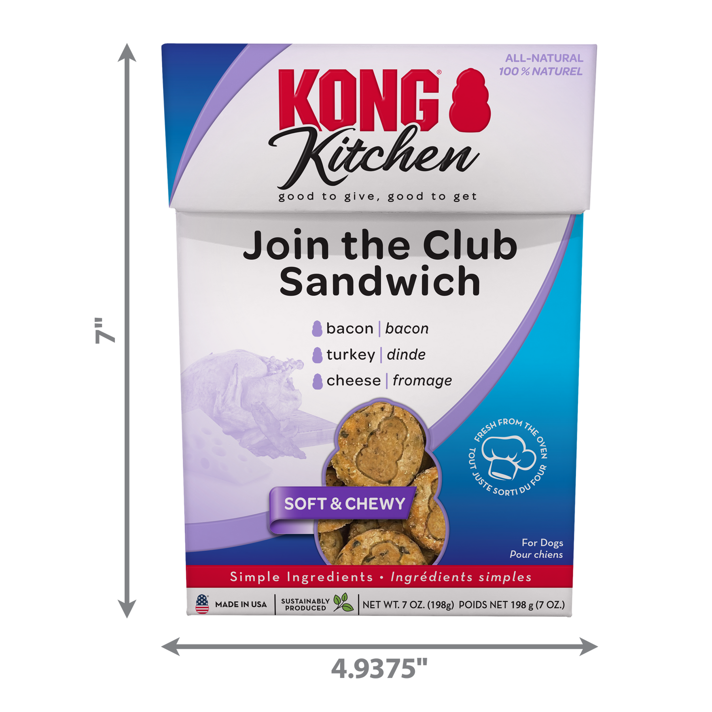Kong Kitchen Soft & Chewy Join the Club Sandwich Treats