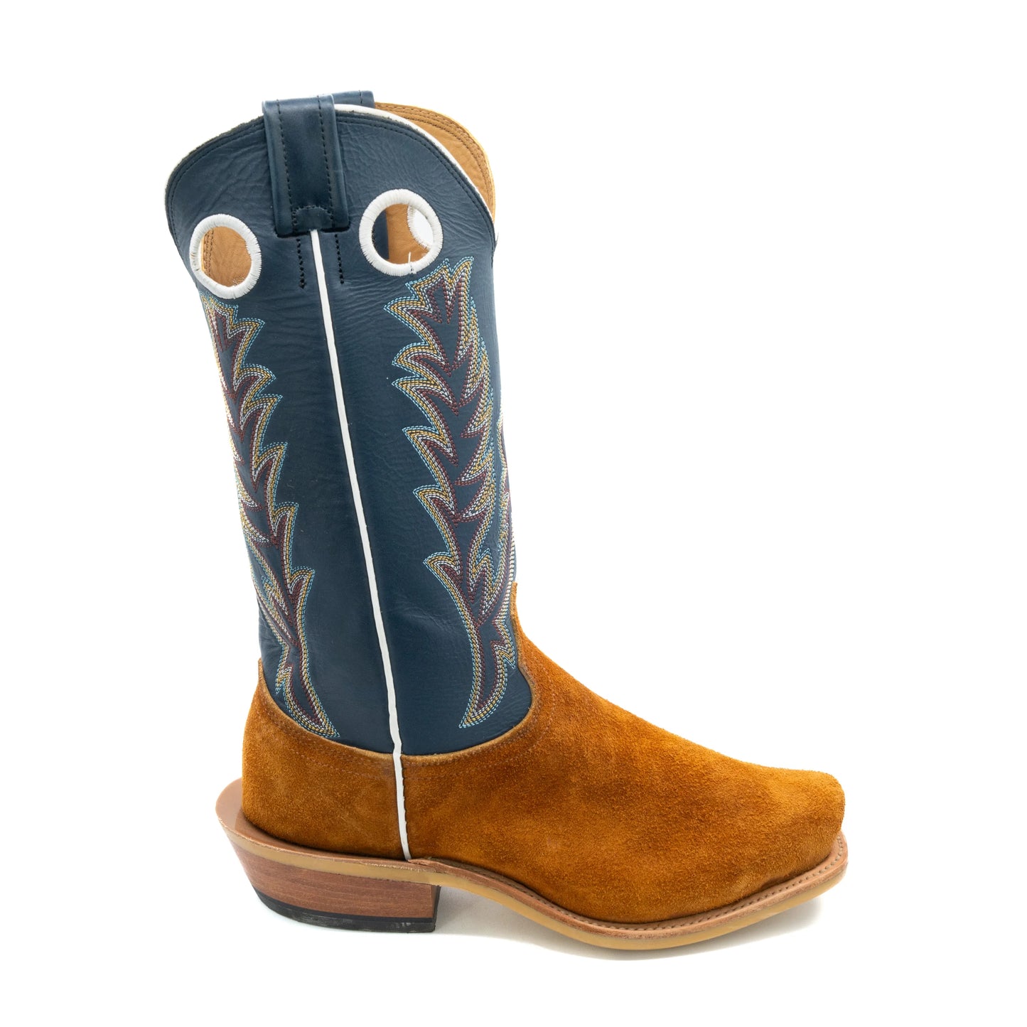 Fenoglio Red Brown Roughout With Blue Bios Boot
