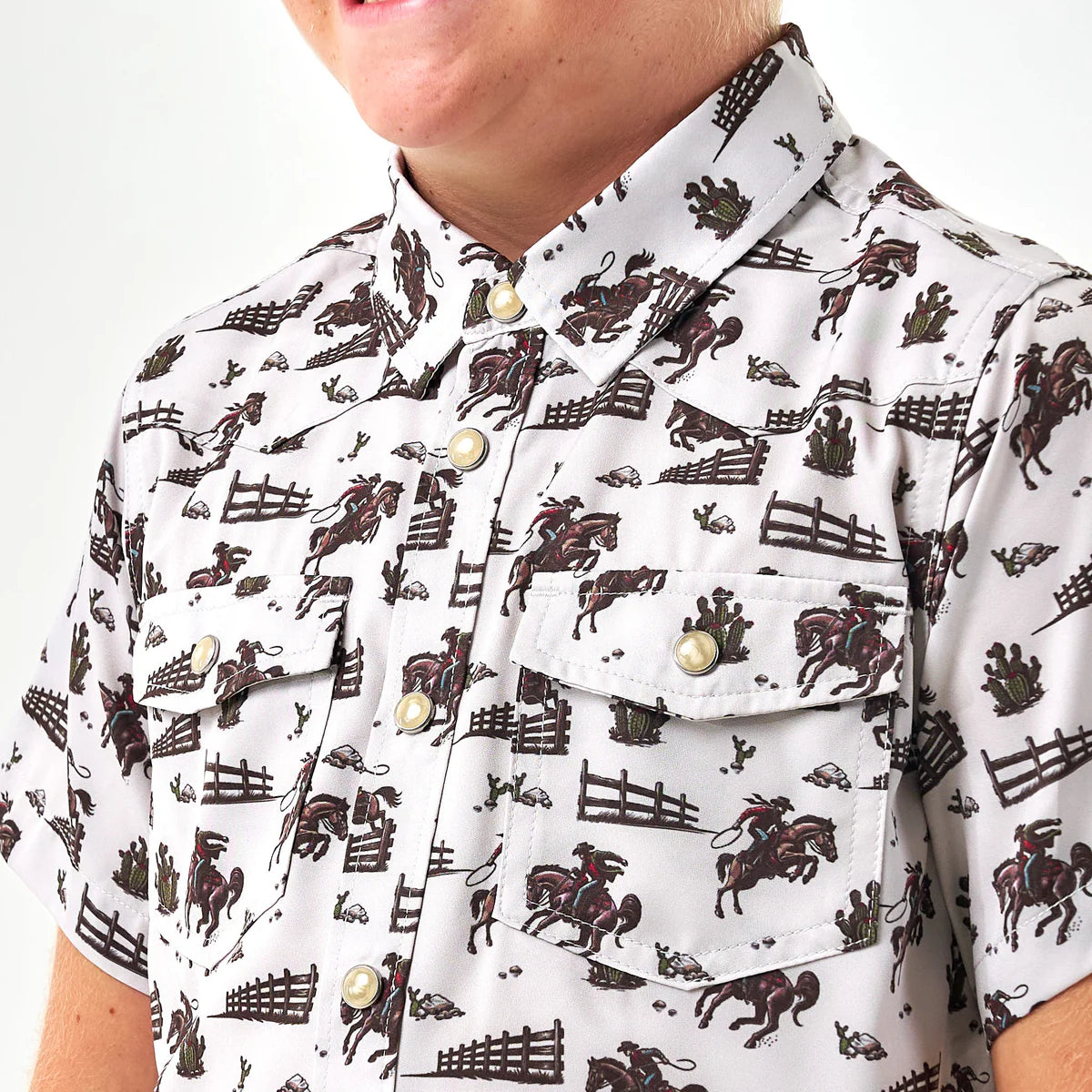 Burlebo Youth Cowboy Country Performance Western Shirt