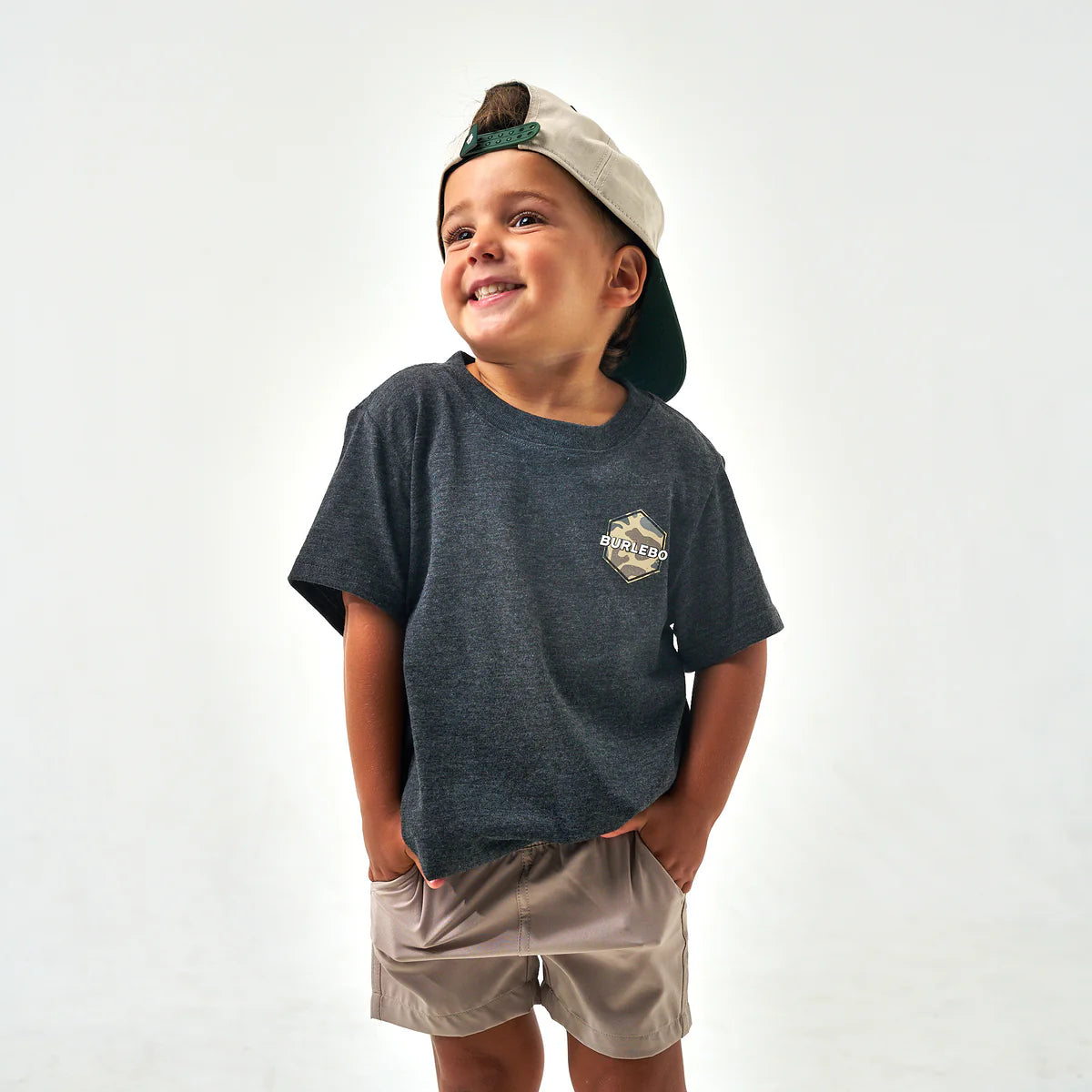 Burlebo Youth Rad Dude Deer Camo in Heather Black