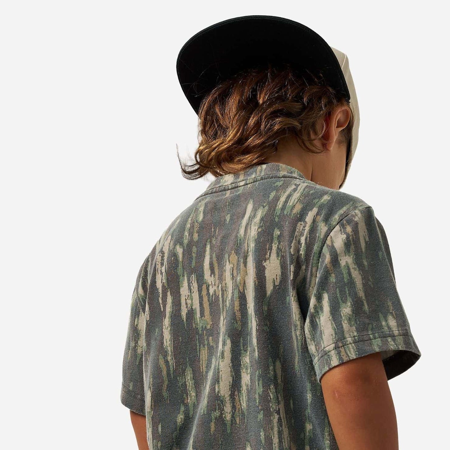 Burlebo Youth Vintage Washed Tee in Midland Camo