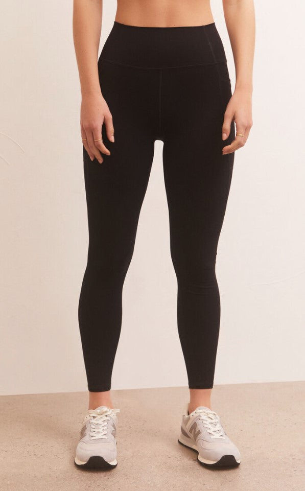 Z Supply All Day 7/8 Pocket Legging Black M