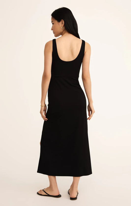 Z Supply Valencia Black Midi Dress