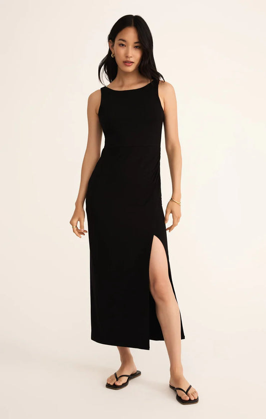Z Supply Valencia Black Midi Dress