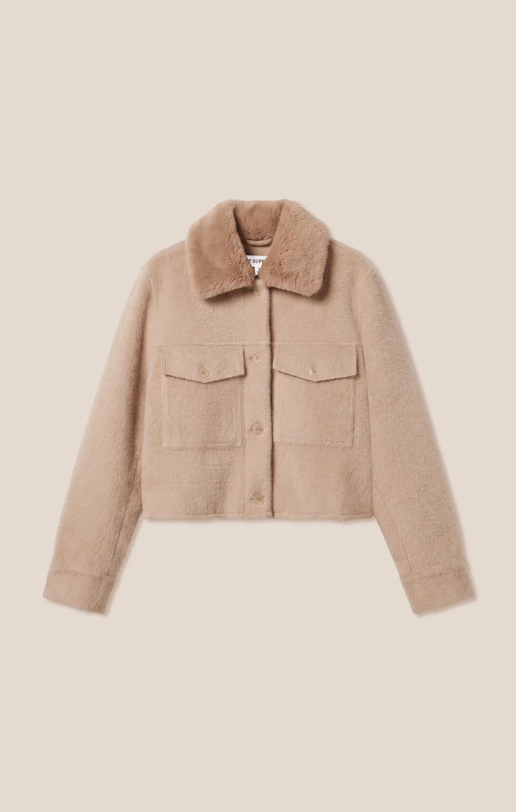 Z Supply Peyton Jacket in Soft Ecru