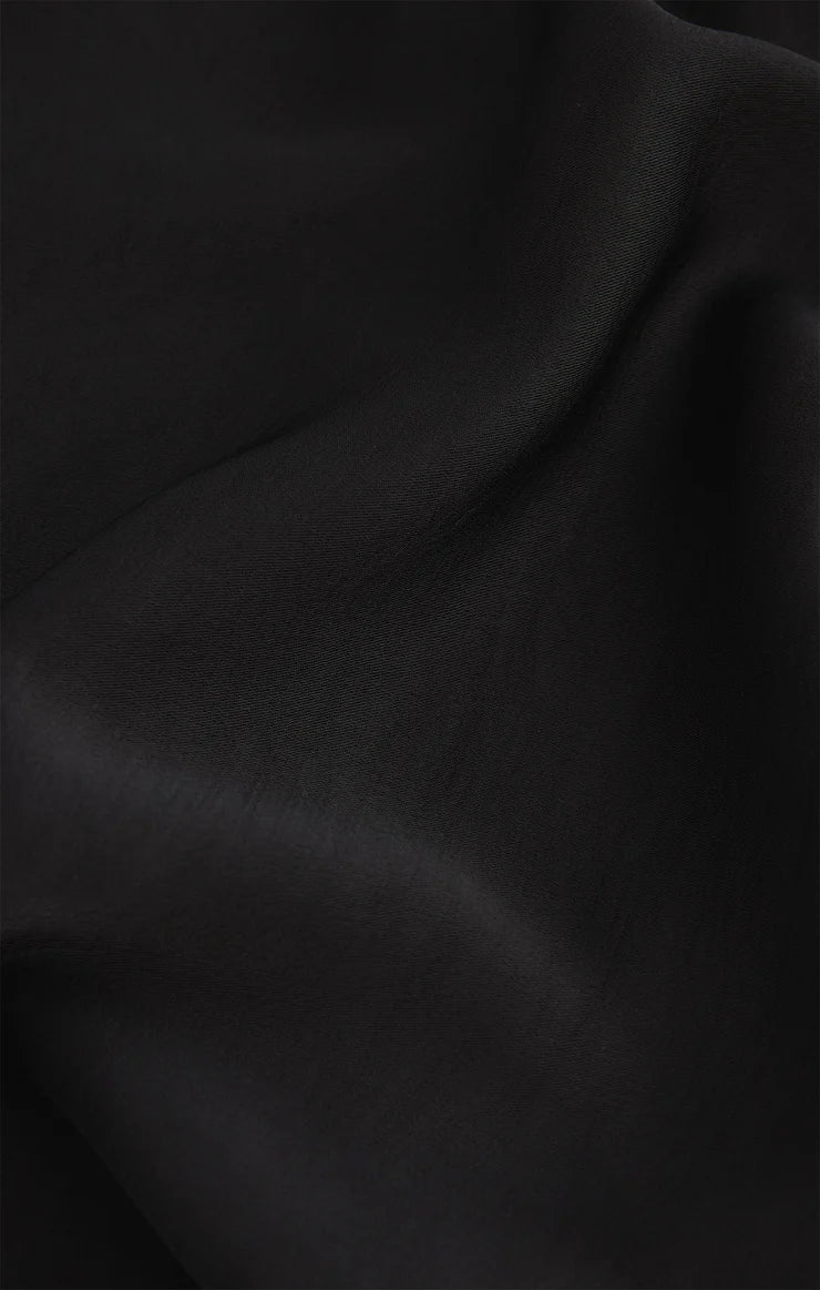Z Supply Chablis Satin Mini Skirt in Black