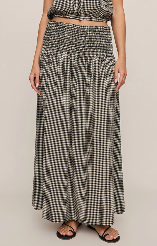 Z Supply Brooke Gingham Maxi Skirt