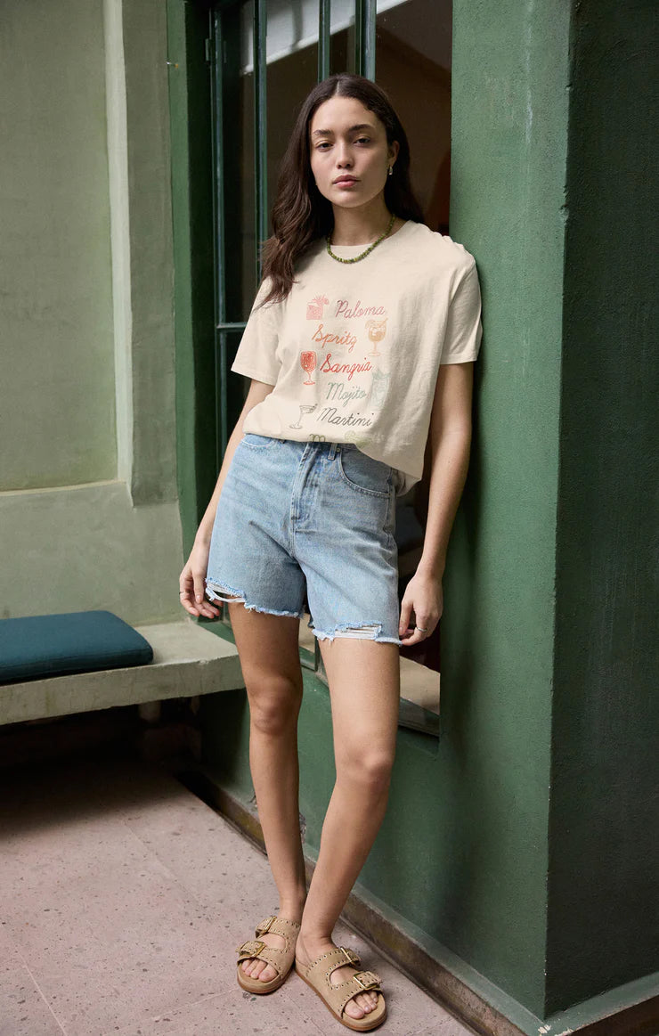 Z Supply Porter Denim short in Faded Indigo