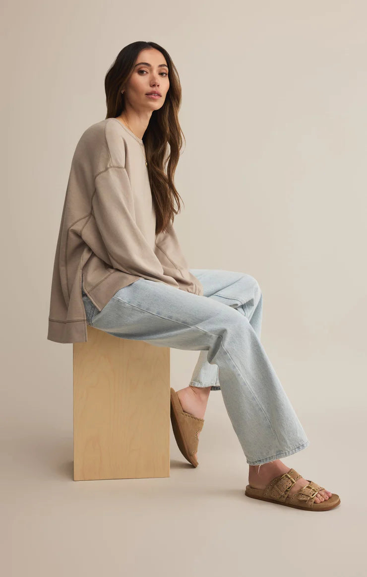 Z Supply Modern Weekender Sweatshirt in Retreat