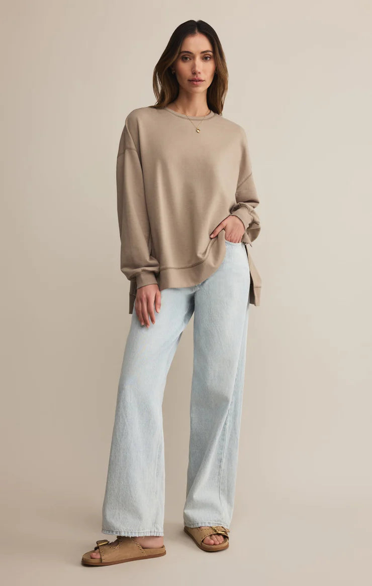 Z Supply Modern Weekender Sweatshirt in Retreat