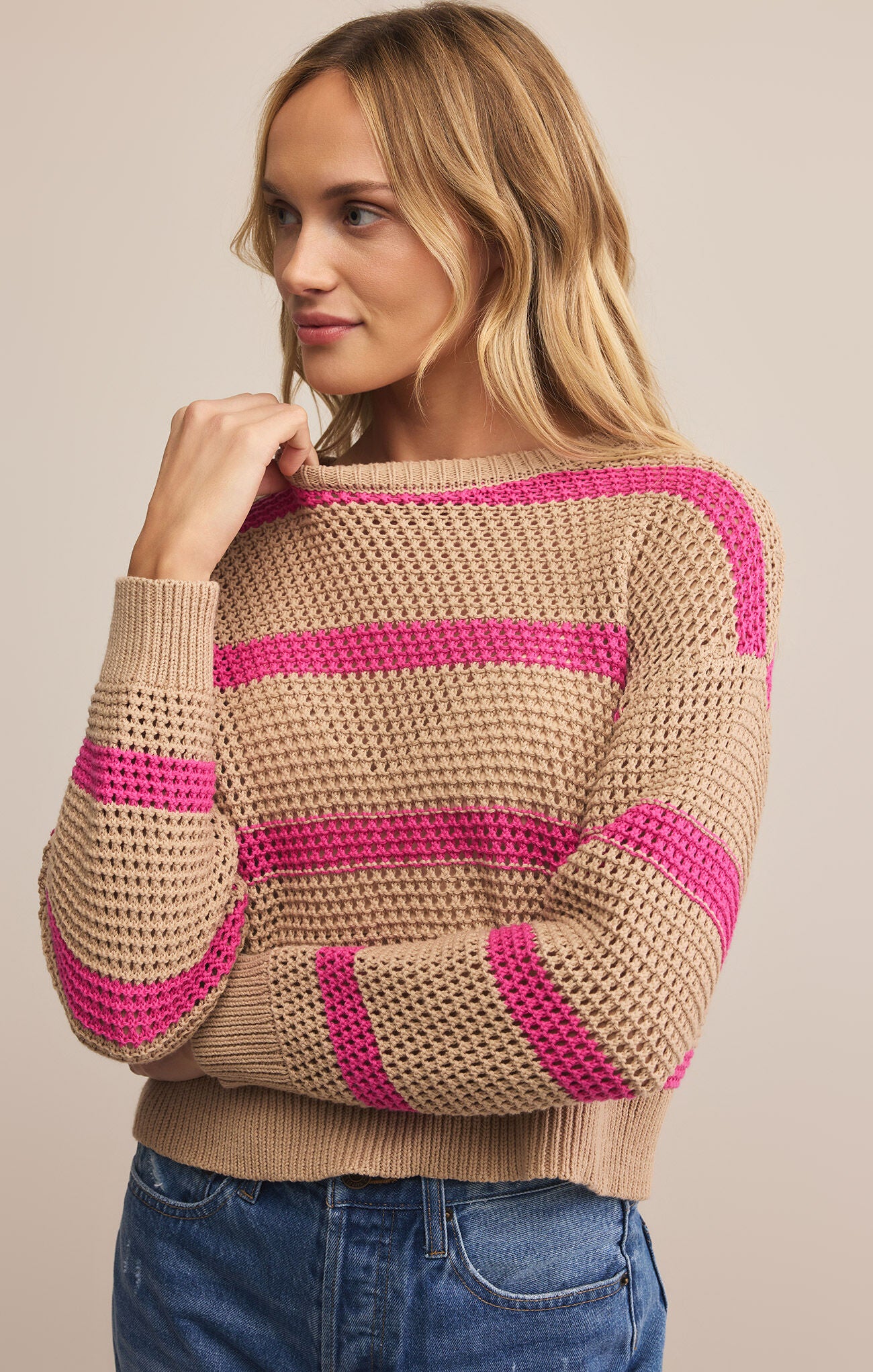 Z Supply Broadbeach Striped Sweater