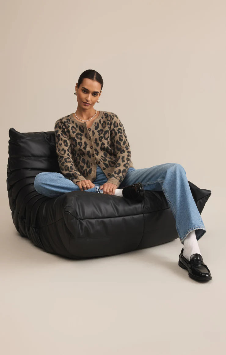 Z Supply Outlook Leopard Cardigan