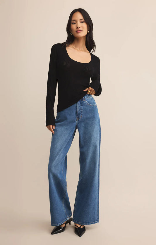 Z Supply Tibi Scoop Mesh Top