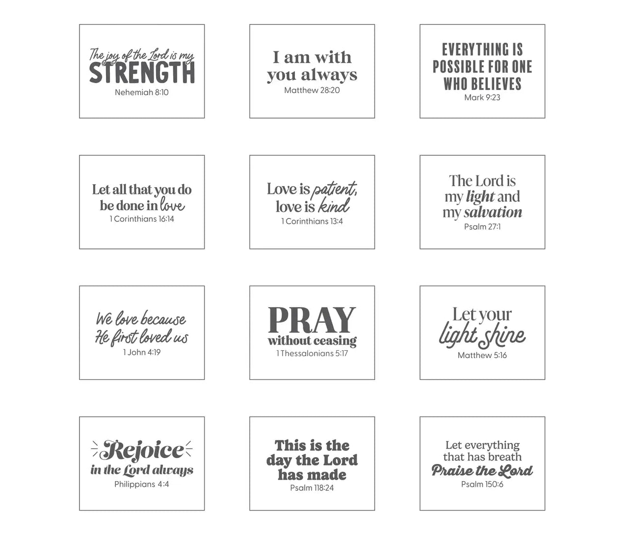 Sweet Grace Statement Jar Candle Collection- Bible Verses