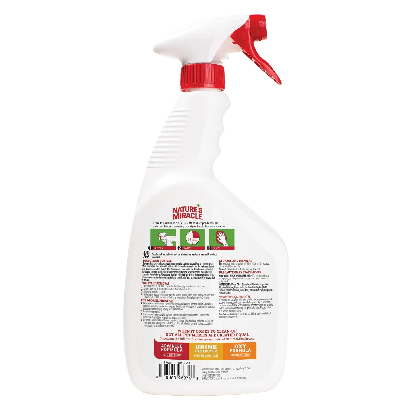 Nature’s Miracle Stain and Odor Remover for Cats