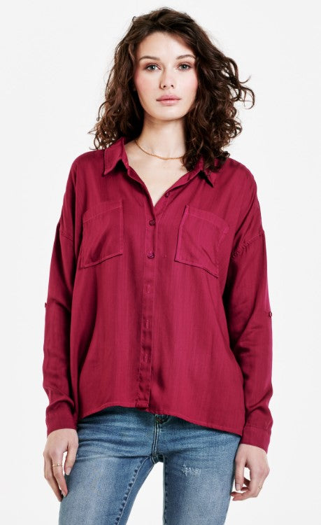 Dear John Arianna Top Purple Potion LG