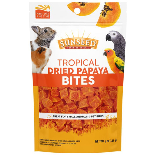Vitakraft Sunseed Tropical Dried Papaya Bites