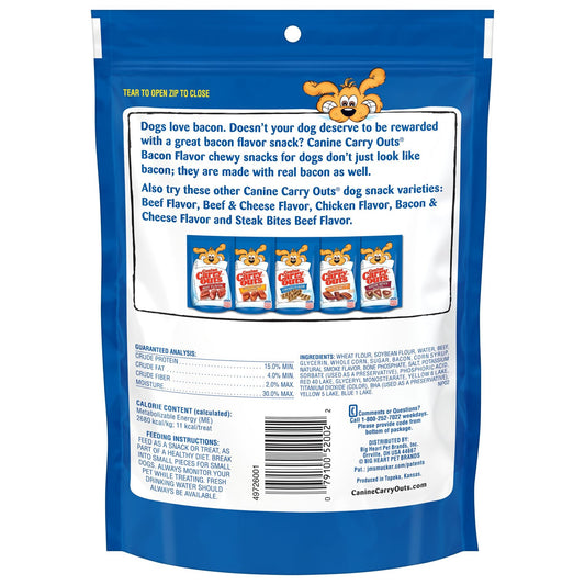 Canine Carry Outs Bacon Flavor Dog Treats