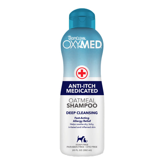 TropiClean OxyMed Anti-Itch Medicated Oatmeal Shampoo