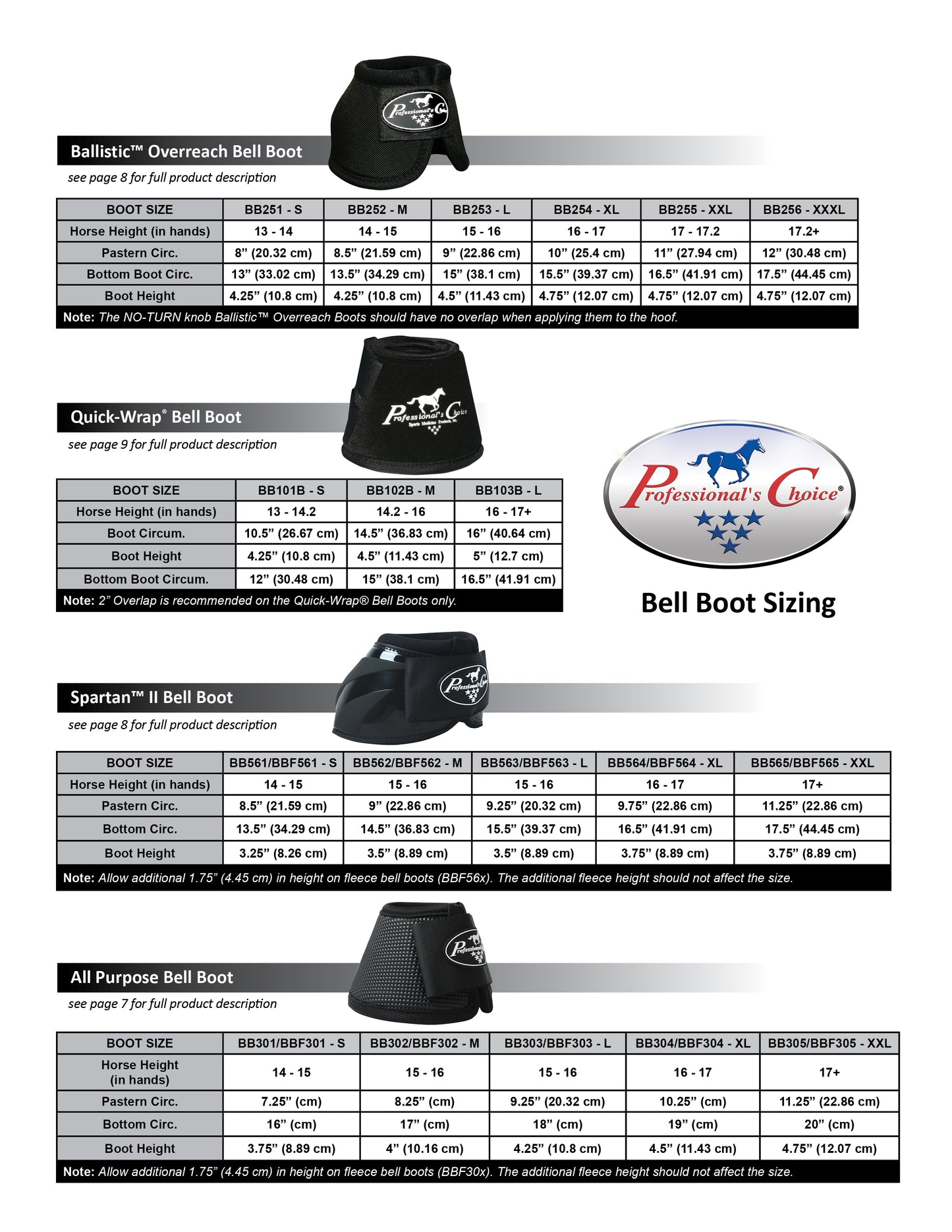 Professional's Choice Ballistic Overreach Boots