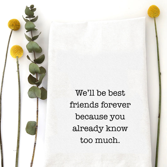 Best Friends Forever Tea Towel