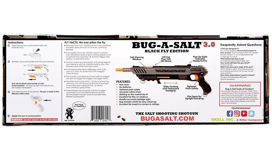 Bug-A-Salt Black Fly Edition 3.0