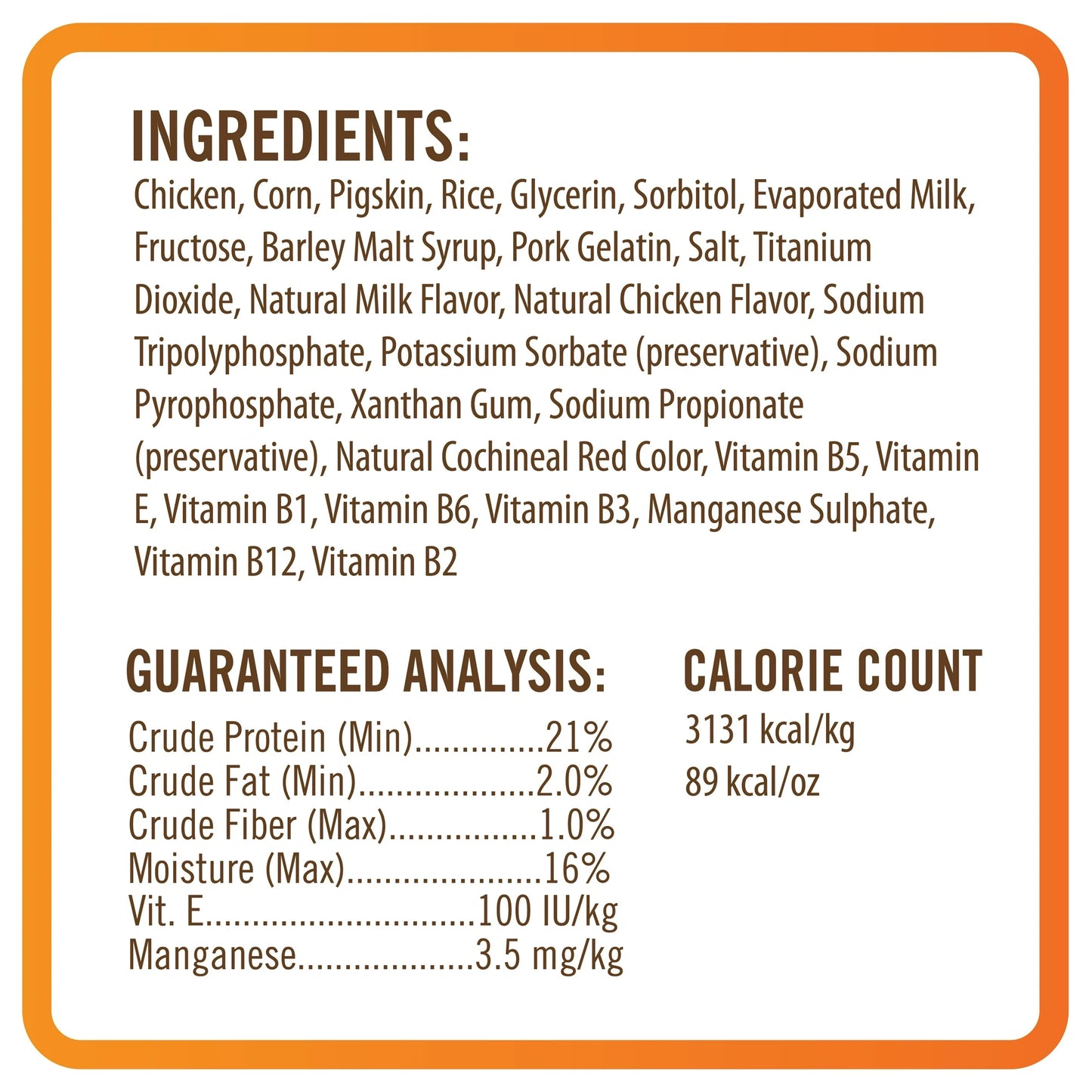 Premium Nutri Chomps Mini Twists-Chicken Flavor