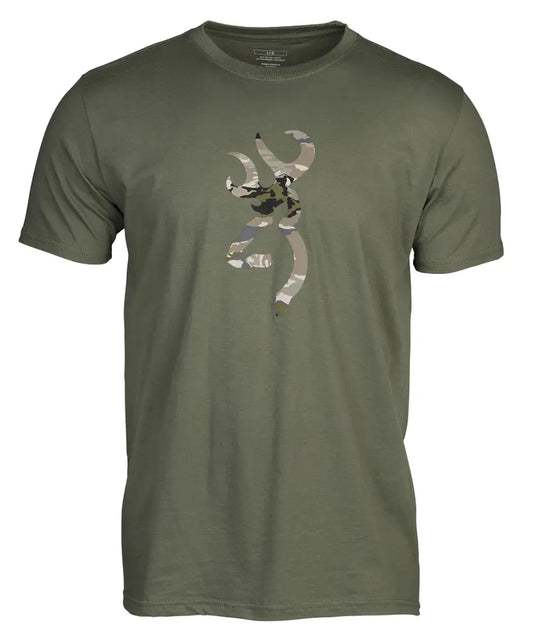 Browning Camo Buckmark Shirt in Green