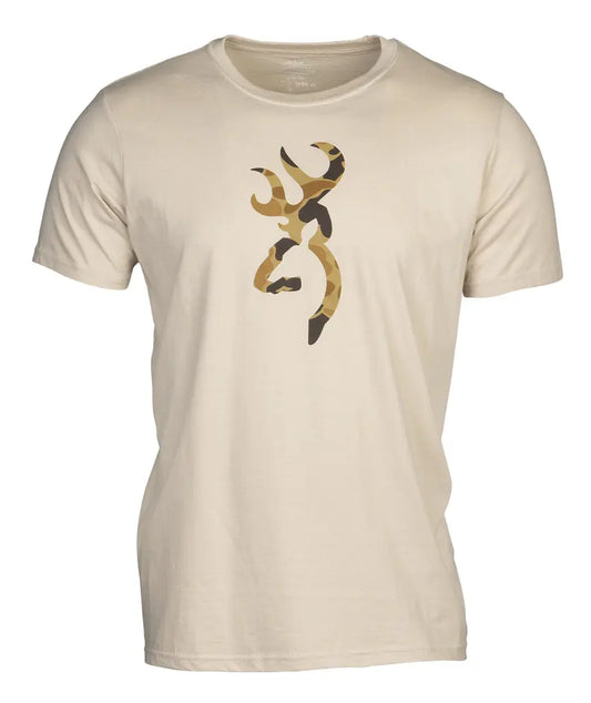 Browning Camo Buckmark Shirt in Tan
