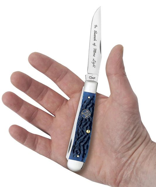 Case Masonic Gift Tin Standard Jig Blue Bone Trapper