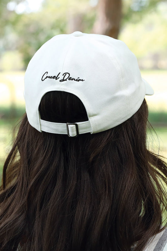 Cruel Denim Women's White Bronc Cap