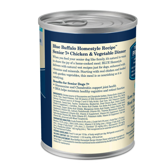 Blue Homestyle Recipe Chicken Dinner with Garden Vegetables