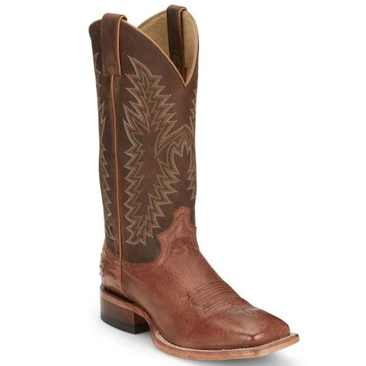 Justin Men's Breck Cognac Vintage Smooth Ostrich Boot