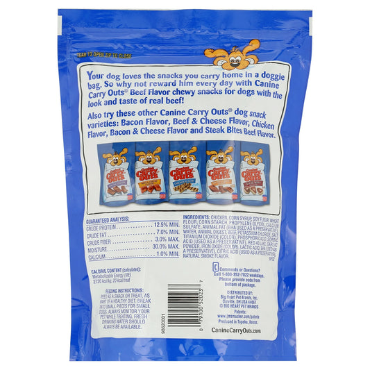 Canine Carry Outs Beef Flavor Dog Treats