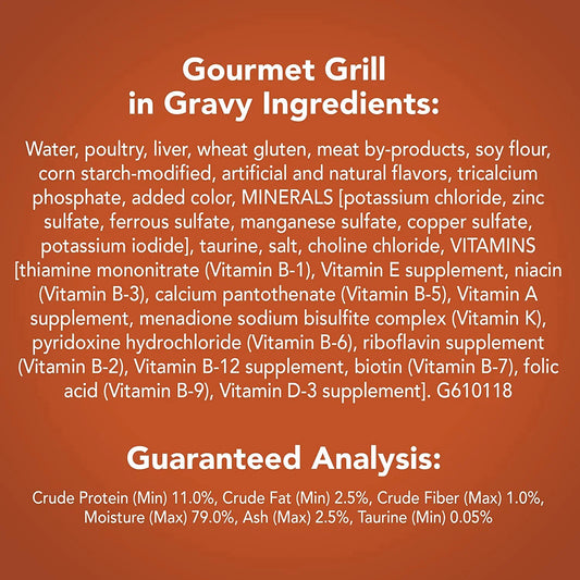Friskies Meaty Bits Gourmet Grill in Gravy Wet Cat Food