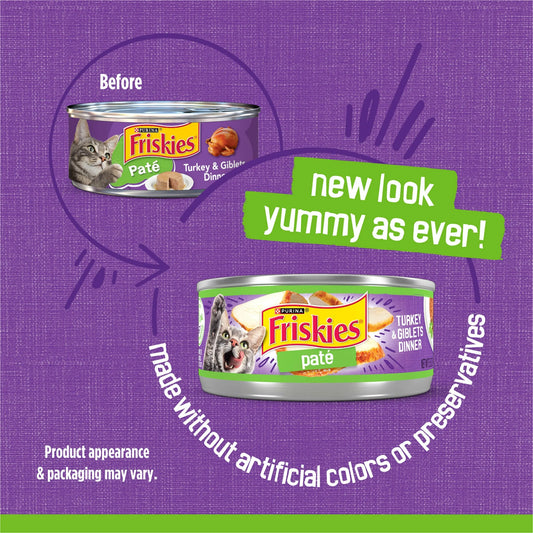 Friskies Paté Turkey & Giblets Dinner Wet Cat Food
