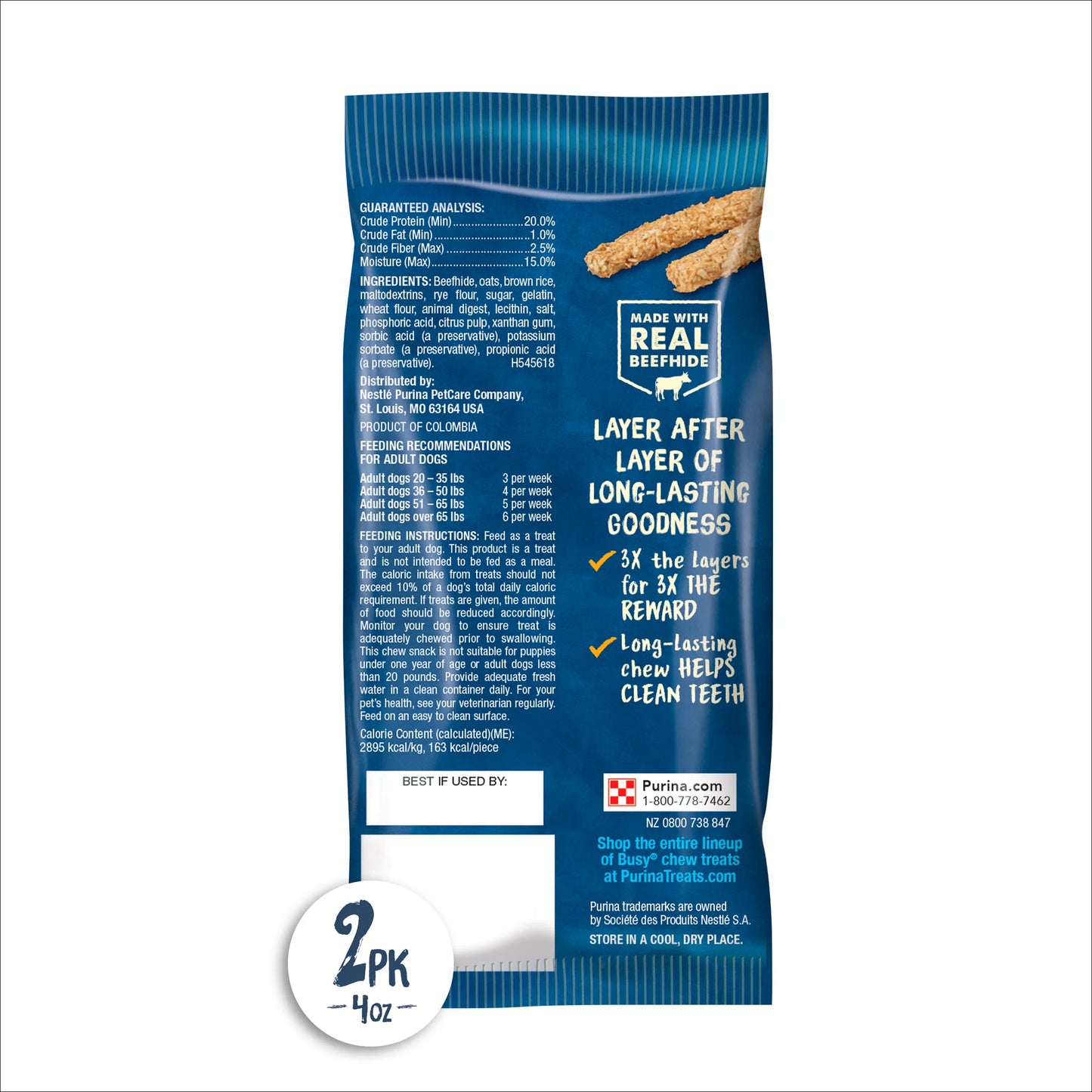 Purina Busy Chewnola Chew Treat for Small & Medium Dogs