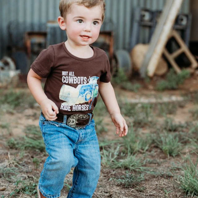 Shea Baby Not All Cowboys Ride Horses Onesie