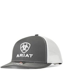 Ariat Gray Shield Snapback Cap