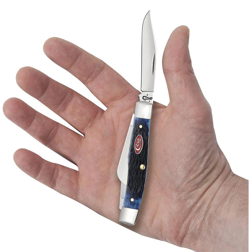 Case Rogers Jig Navy Blue Bone Medium Stockman