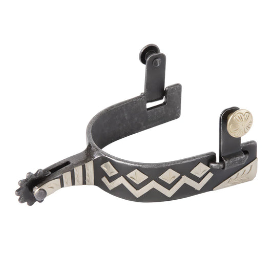 Weaver Men's Spur with German Silver Trim