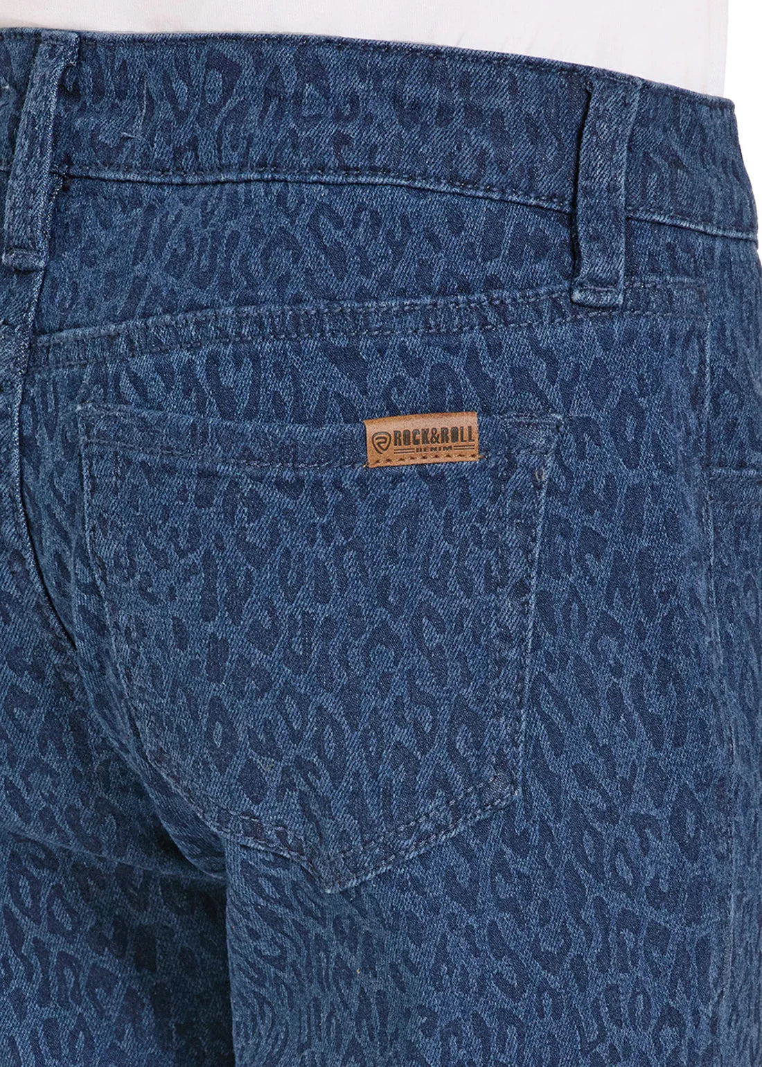 Rock & Roll Denim Girls' Cheetah Print Flare Jeans