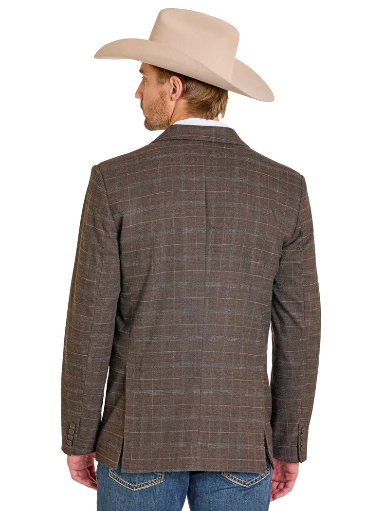 Rock & Roll Brown Plaid Sport Coat