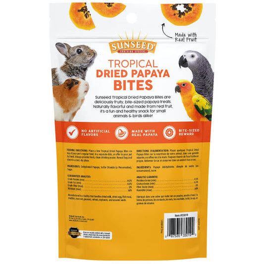 Vitakraft Sunseed Tropical Dried Papaya Bites